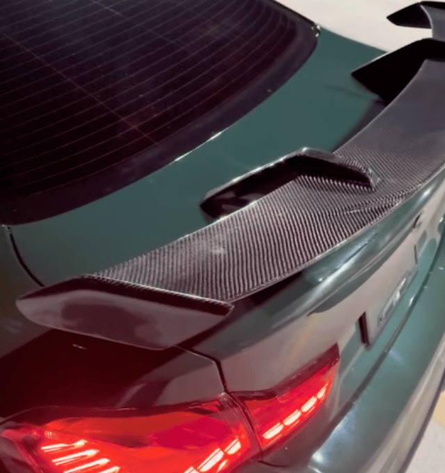 Carbon Fiber Trunk Spoiler Installation