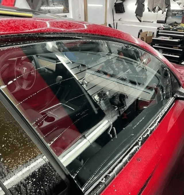 Tesla Before Tint